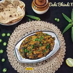 Dahi Bhindi Masala A picture of Dahi Bhindi Masala.