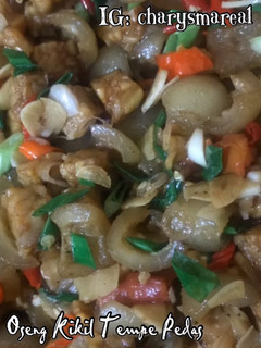 Foto resep Oseng Kikil Tempe Pedas