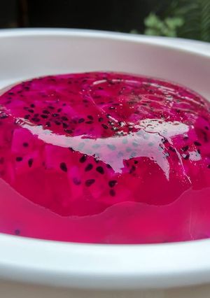 Foto resep Puding Buah Naga