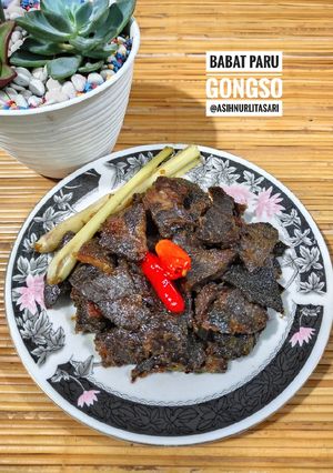 Foto resep Babat Paru Gongso