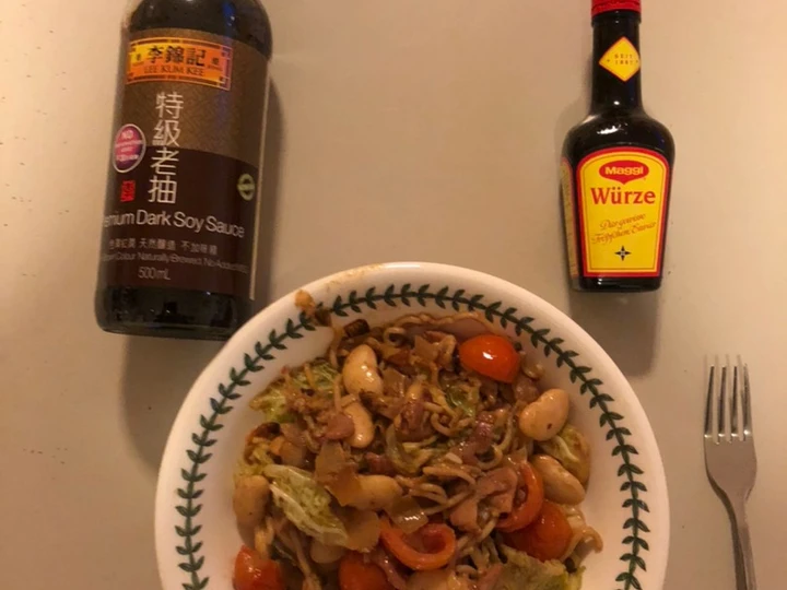 Easy Way Prepare Recipe Butter bean and bacon stir-fry that is Really Delicious, Tasty}