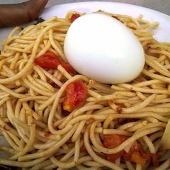 A picture of Spicy Stir Fried Spaghetti.