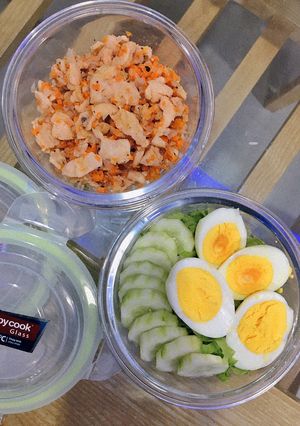 Hình của món Bữa trưa văn phòng đơn giản(eatclean).