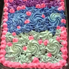 A picture of Chocolate pudding poke cake.
