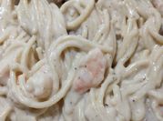 A picture of shrimp alfredo