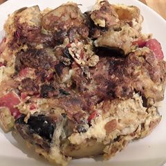 A picture of Sig's leftover frittata.