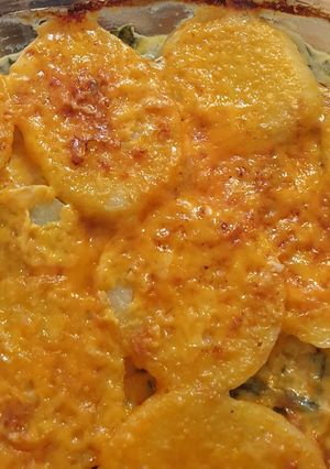 A picture of Spinach and Potato Bake.