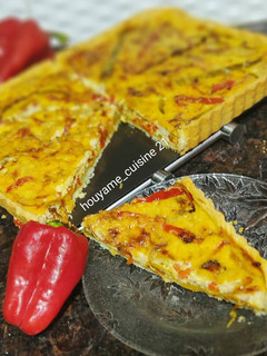 Une photo de Tarte au poivron et au thon