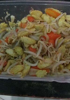 Foto resep Tumis tauge jagung muda