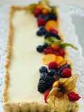 Panna Cotta Tarte mit Mango