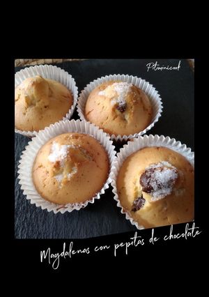 Foto principal de Magdalenas con pepitas de chocolate