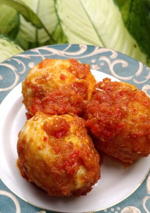 Foto resep Telor rebus balado