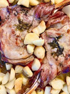 Una foto de Cordero lechal al horno a mi manera