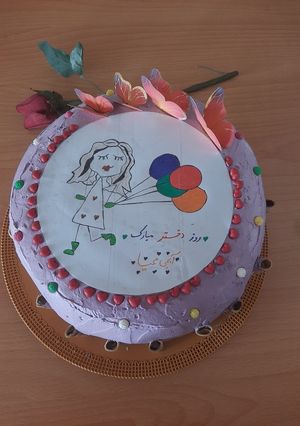 عکسی از دستور کیک روز دختر