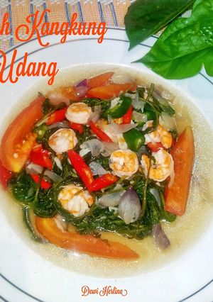 Foto resep 128. 🍤 Cah Kangkung Udang ala Bu Dewi🍤
