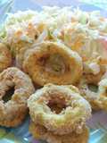 Rabas caseras con ensalada