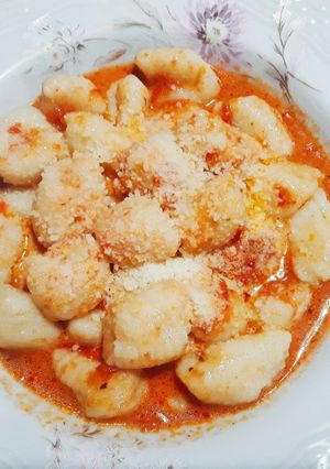 Una foto de Ñoquis express receta de Gra