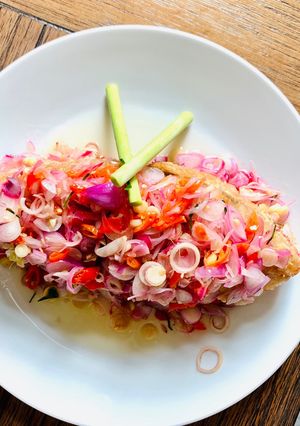 Foto resep Ikan Goreng sambal matah