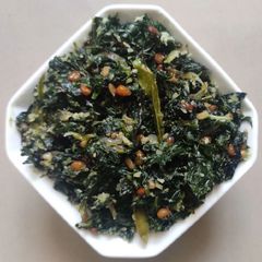 A picture of Thotakura leaves subji.