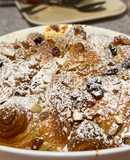 Croissant breakfast casserole