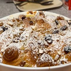 A picture of Croissant breakfast casserole.