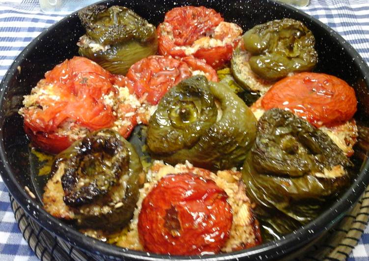 Recipe: Tasty Stuffed Tomatoes and Peppers