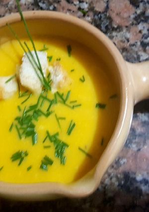 Una foto de Sopa de calabacín