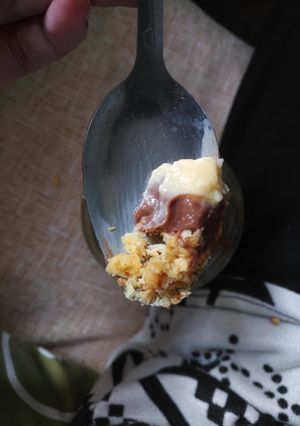 Foto resep Chocorange crunch cheese cake (simple, ekonomis)
