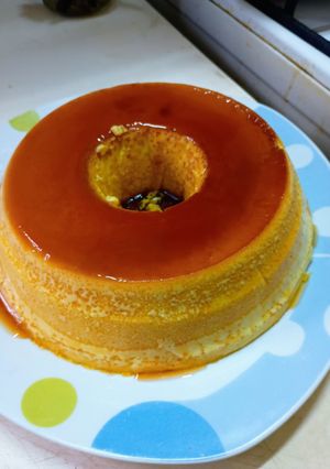 Una foto de Flan casero