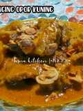 Daging opor kuning ala kadarnya
