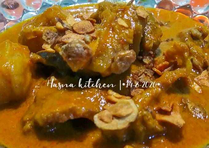 Resep Daging opor kuning ala kadarnya yang Enak Banget