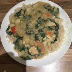 Chicken in a Lemon Ginger and Mushroom Sauce A picture of Chicken in a Lemon Ginger and Mushroom Sauce.