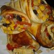 Conos con tapas de empanadas con un cono casero