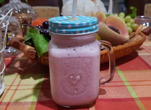صورة لوصفة ميلك شيك فراولة 🍓🍓