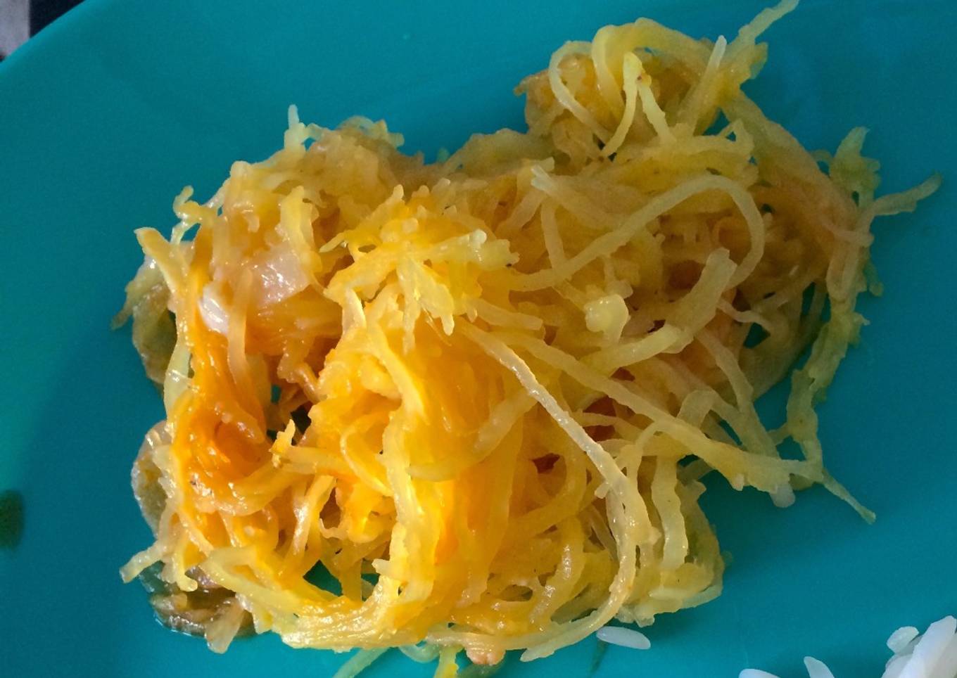 Calabaza espagueti al estilo de yuca cubana