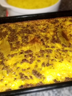 A picture of Bobotie.