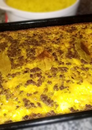 A picture of Bobotie.