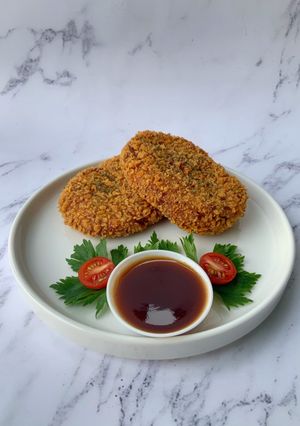 Foto resep Meat Korokke with Tonkatsu Sauce - Kroket Daging ala Jepang