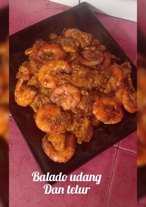 Foto resep Balado udang dan telur