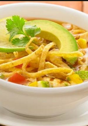 Una foto de Sopa de tortillas