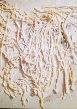 Una foto de Tallarines Caseros
