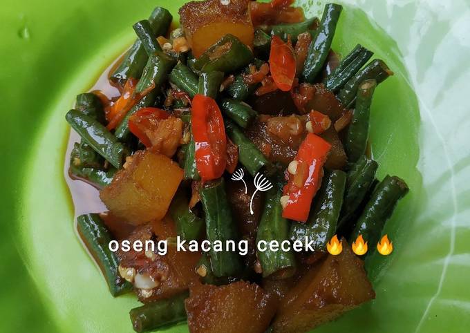 Resep Oseng kacang cecek oleh Bunna - Cookpad