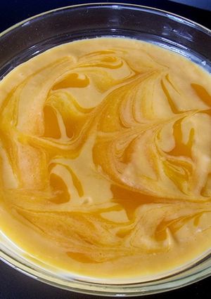A picture of Mango Delight / mango custard.