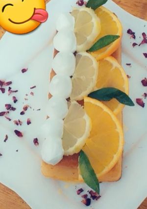 صورة لوصفة بسبوسة الحمضيات 😋😋