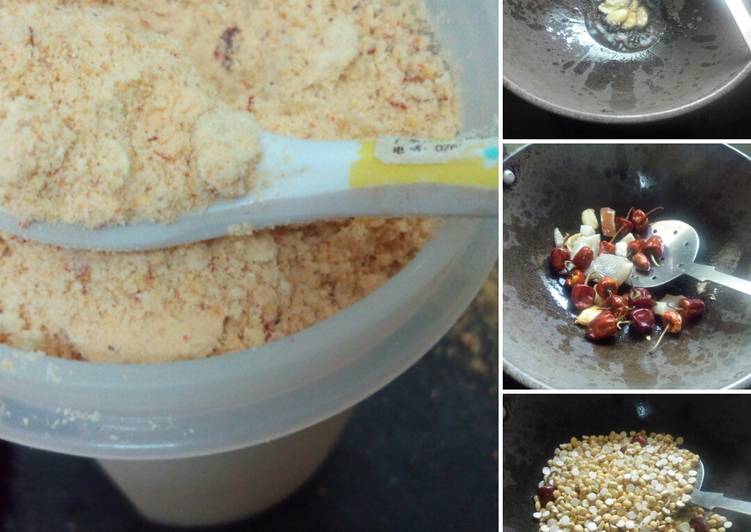 Recipe: Delicious Garlic Paruppu Podi