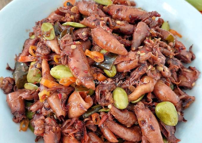 Cara membuat Cumi Asin Pete Sambal Terasi Cara membuat Cumi Asin Pete Sambal Terasi