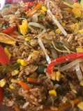 Arroz oriental con verduras