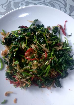 Foto resep Tumis daun pepaya jepang ga pahit