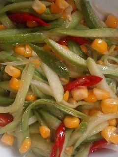 Foto resep Tumis Labu Siam Muda & Jagung cepat saji