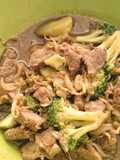 Beef Brocolli and Bean Sprouts in Teriyaki Sauce